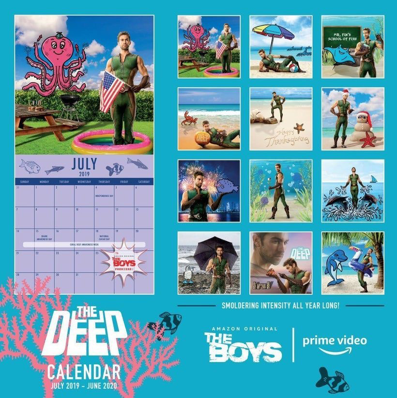 Calendrier 2019/2020 de la série The Boys avec The Deep